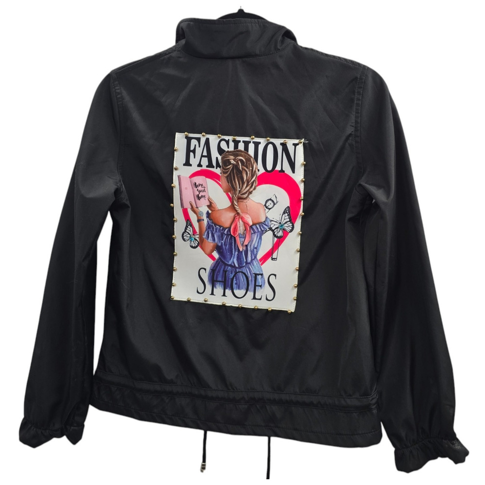 Zersina Jacket Womens Medium Black Fashion Shoes 3D EUR 38 Lightweight Paris